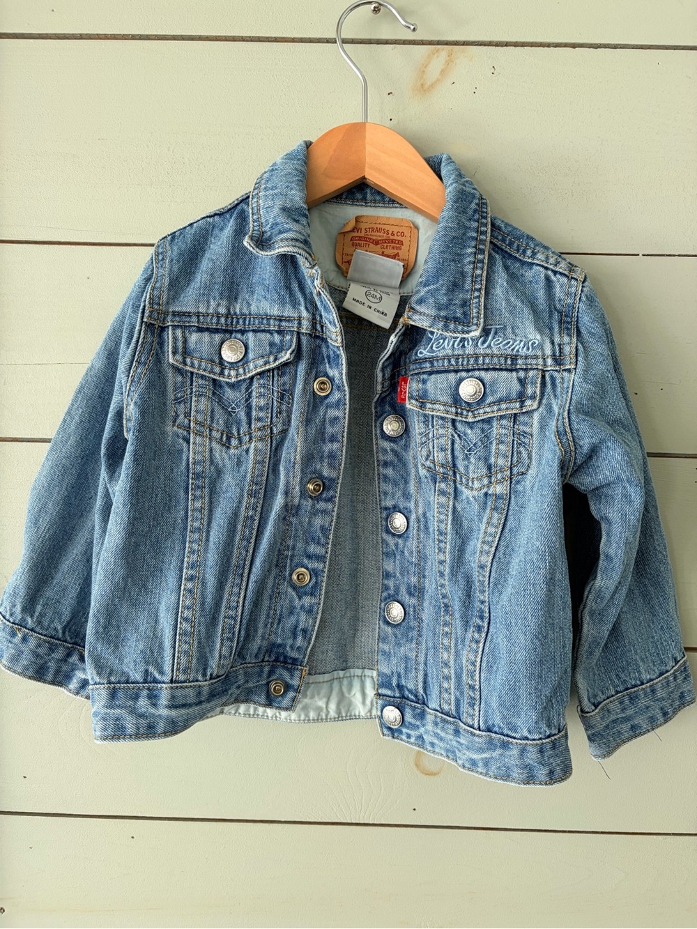 Levi’s My First Levi’s Toddler Denim Trucker Jacket 24M Graphic